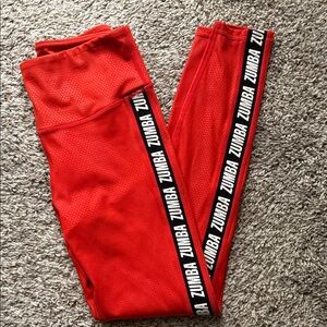 Zumba Fitness Red Leggings